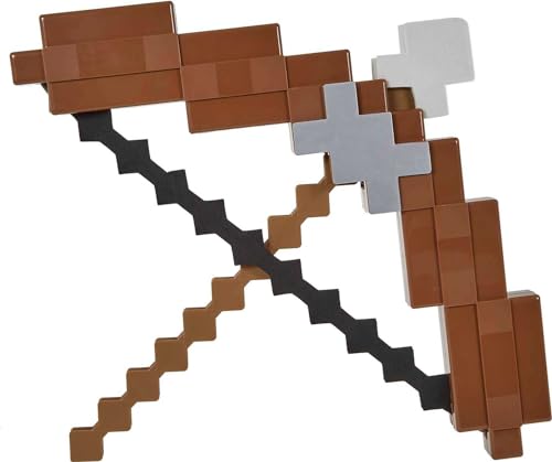 Mattel Juguetes de Minecraft, Arco y Flecha definitivos con Luces y Sonidos, Accesorio de Juego de rol para niños, Regalo para niños y Fans