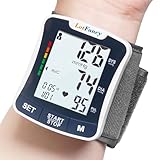 LotFancy Wrist Blood Pressure Monitor with Talking Function - FDA Approved Automatic Digital BP Cuff Machine for Home Use, 2-User Mode, Irregular Heartbeat Detector, Portable Case Included (Talking)