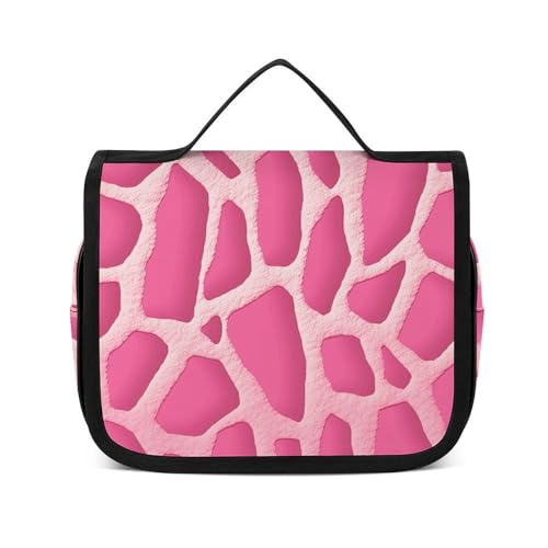 Trousse de toilette à suspendre girafe blanche étanche de 22 cm