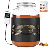 BLUBYEES Digital Kombucha Heating Wrap with Precise Temperature Control and Timer Function - Kombucha Starter Kit, the Ideal Fermentation Heating Pad for Kombucha and Sourdough