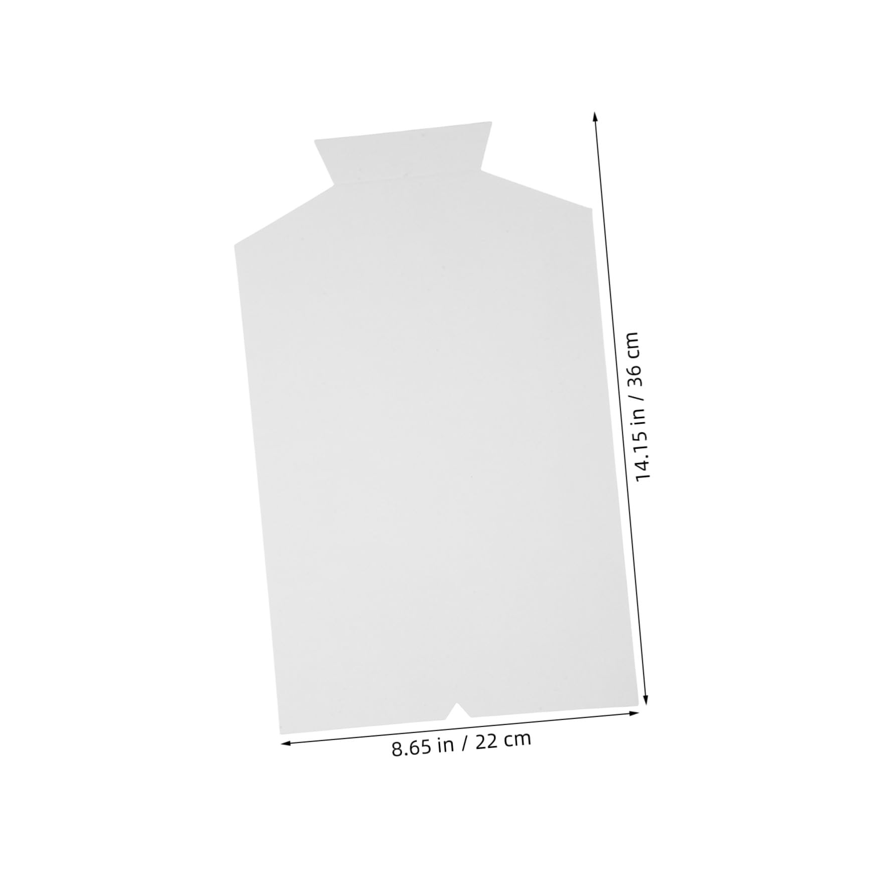 Cabilock 50pcs Inserts de Présentation de Chemises en Carton Blanc, Surface Lisse et Design sans Plis, pour Emballage et Organisation des Vêtements