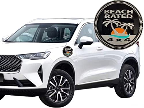 Image of 2 Pcs 4X4 Emblem Badge Car Side Fender Rear Tail Plate Logo Nameplate Badge Compatible with Jeep Wrangler car Truck SUV(Beach Rated)