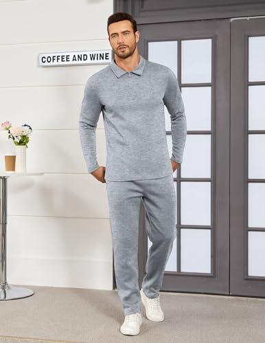 Uni Clau Men's Casual Tracksuit - 21% Off Athletic Sweatsuit Set