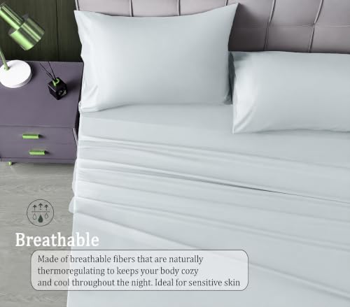 Image of RD TREND Bed Sheet Double Bed | Microfiber Satin Weave | 400 TC | 78x72x10