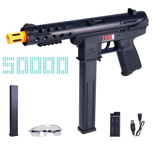 Gel Ball Blaster Automatic & Semi Auto with High Speed Magazine, Gel Splatter Blaster 160+ FPS, Removable Battery, Splatter Ball Blaster Outdoor Battle Toy Product for Ages 14+, Black