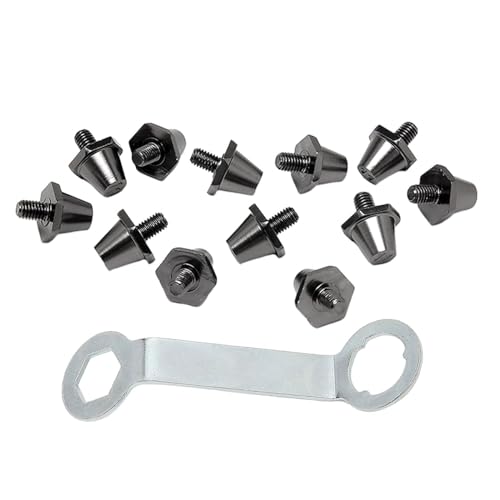 GUOOL 12x サッカーブーツスタッド サッカースタッド 11mm 13mm プロフェッショナルスレッドネジ 直径 5mm 交換用スパイク 屋内屋外スポーツ用
