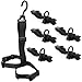AOZUO 6 Pcs Fishing Wader Boot Hanger, Adjustable Strap for Storage Drying Fishing Boot Hangers with Adjustable Belt and Swivel Dryer Hanger for Hanging Belts Fishings Boots