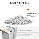 Fellowes Schredder Aktenvernichter LX211, 15 Blatt Micro-Cut P-5, Datenschutzkomformer Papierschredder für Kleinbüros/Home Office, 100% Staufrei & Safesense Technologie - Shredder Weiß
