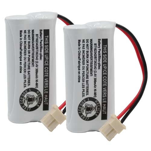 RocketBus 2-Pack BT162342/BT262342 Replacement Battery for Vtech Cordless Phone
