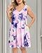 Pinup Fashion Plus Size Tank Dresses Women Sun Dress Tie Dye Sundress Tshirt Casual Summer Beach Sleevless Cover Ups Dress Pockets