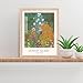 Framed Wall Art Gustav Klimt Famous Oil Painting Cottage Garden Canvas Print Poster Colorful Flower Plants Picture Nature Landscape Wall Decor Home Office Kitchen Decoration Ready to Hang, 8x10 Inch