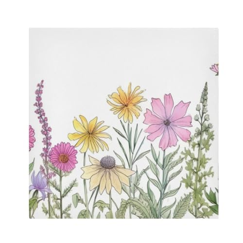 Servilletas de Tela Wild Flower Set x6 miniatura 1