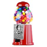 Gumball Machine - 9 Inch Gumball Vending Machine for Kids - Small Gumball Bank - Metal Candy Dispens