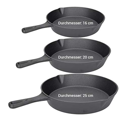 Imagen de TALK-POINT - Juego de 4 sartenes de hierro fundido