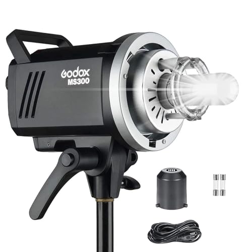 Godox Strobe Light Photography MS300 300W Studio Flash - 2.4G Wireless X, GN58, Bowens Mount - Flash...