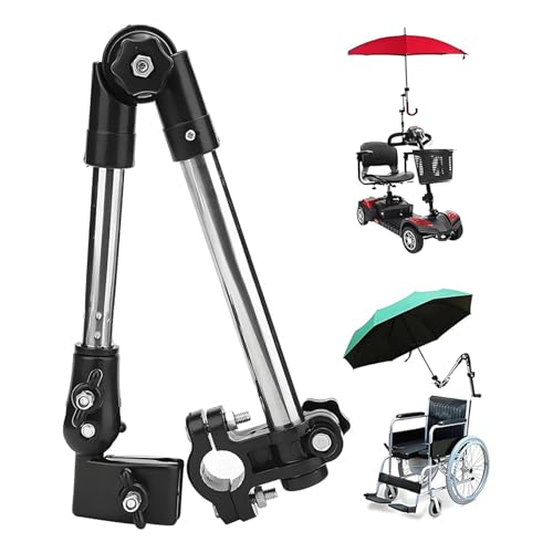 Support de parapluie de vélo multi-usage pour guidon de poussette et fauteuil - 3