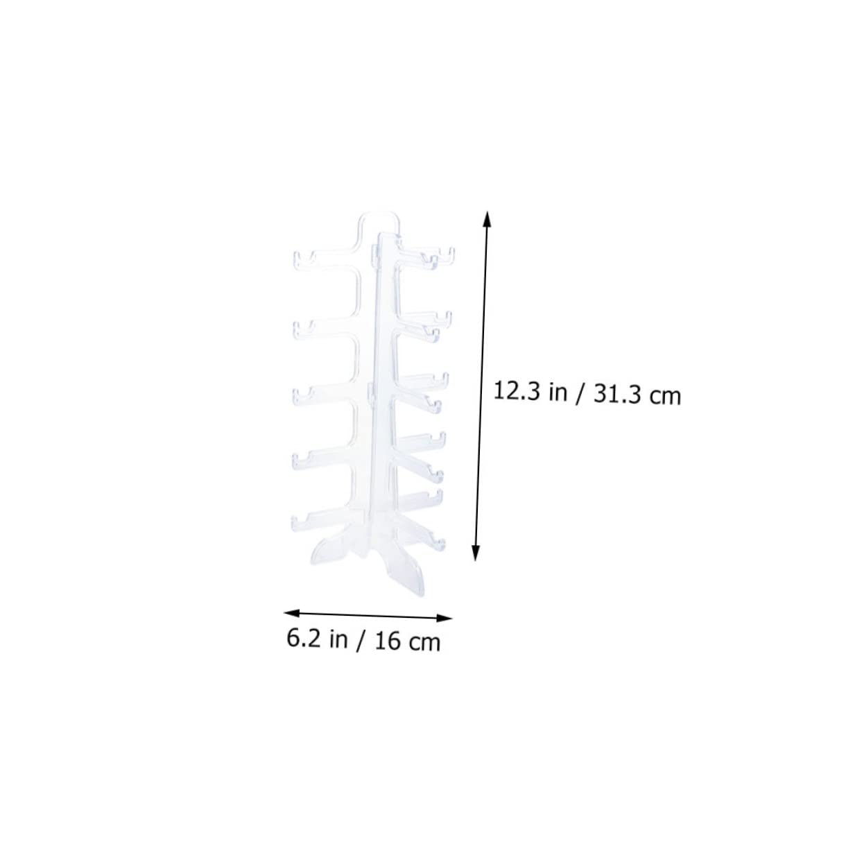 Cabilock Elegant 5-layer Plastic Eyeglasses Display Stand Sunglasses Holder Shop Counter Display Random