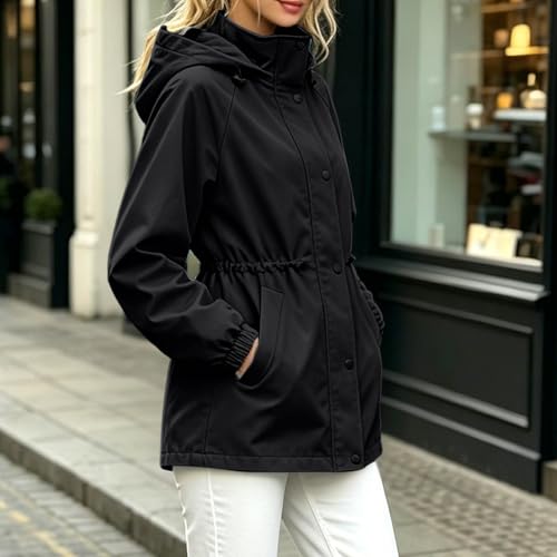 Ropa de abrigo plegable softshell transpirable y cortavientos para mujer 5