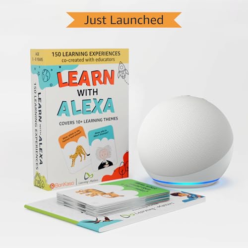 Amazon Echo Dot (5th Gen, White) combo for your Kids aged 4+ years with Alexa Activity Kit | Helps in interactive learning, stories, rhymes &... - Image 2