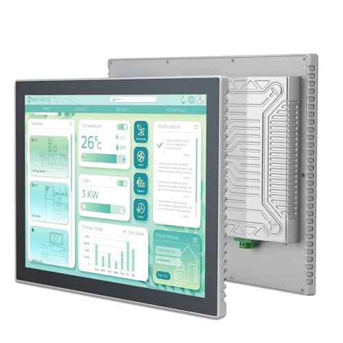 Image of 19 inch Touchscreen Monitor,Ratio 4:3 IPS PCAP Industrial Touch Screen Monitor with HD-MI VGA USB Port,Build-in Speakers & VESA,Touch Screen for PC,POS,Laptop,Home,RPI