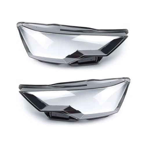 Paire couvercles phares voiture anti-jaunissement pour remplacer vitres Audi A6L C8 2021