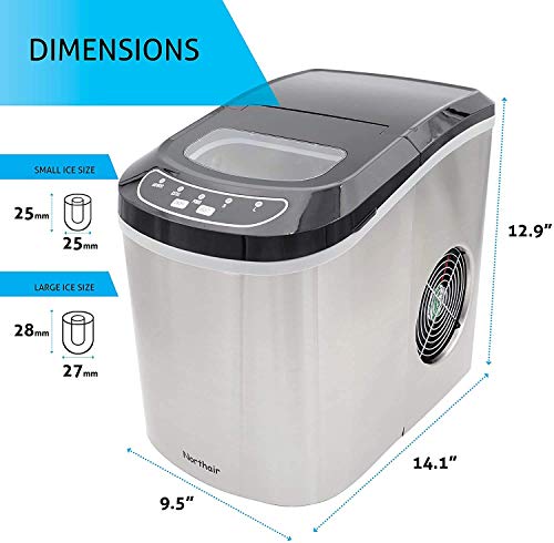 Fabricadora de hielo portátil 26 lbs/día miniatura 6