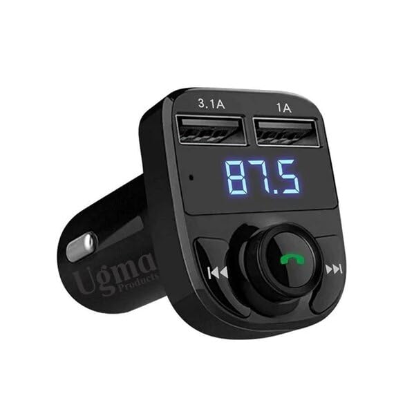 Car Bluetooth- CAR X8 FM Transmitter Car Kit for Hands Free Call Receiver/Stereo Music Player/TF Card/Aux Mobile Connector and USB Mobile Charger for All Smartphones - (Black) (Compact) (B0D45JQ7PZ) Amazon Price History, Amazon Price Tracker