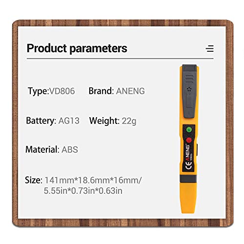 VD806 Testador de tensão elétrica Multifuncional Sem contato Pen Pen tester Detector de tensão CA/CC