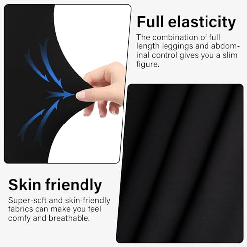 High Waisted Yoga Leggings for Women, Plus Size XL-3XL Tummy Control Yoga Pants for Workout Running, Soft Athletic Pants4