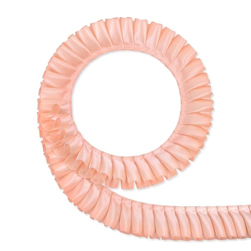 Amazon.co.jp: cocomam プリーツリボン 両面サテン 幅2.5cm 長さ1m