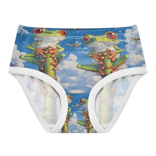 Cute Frogs Dragonfly Toddler Girls's Underwear 2T 202b9017