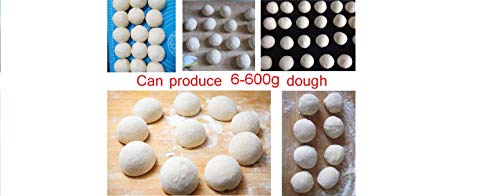 TXMACHINE® dough divider machine stainless steel dough ball divider machine 6-600g Pizza Bread dough cutting machine(110V/60HZ)