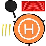 Landing Pad Faltbar,Universal Foldable Drohne Landeplatz,Drohnen-Landeplatz-Zubehör,Tragbare Faltbare Landing Pads,Doppelseitiger Wasserdichter Landing Pad,Für Drones Hubschrauber Zubehör,Kiuiom