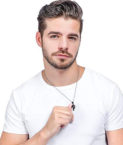 Jstyle Stainless Steel Mens Womens Couple Necklace Pendant Love Heart CZ Puzzle Matching4