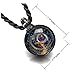 Top Plaza Fashion Glass Necklace Jewelry Universe Galaxy Nebula Space Cosmos Glass Ball Pendant Unique Special Birthday Christams Gift for Womens #4