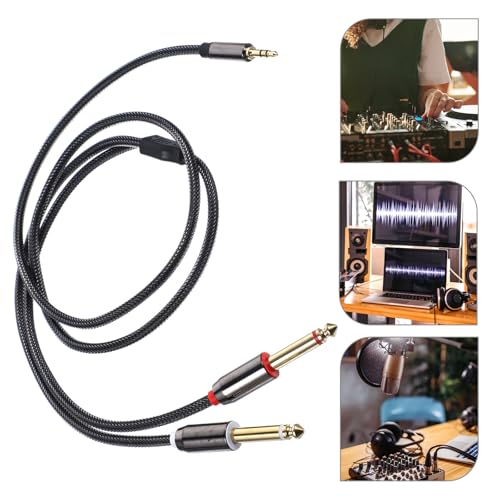 Cable divisor de audio 5mm a 6.35mm 1m miniatura 4