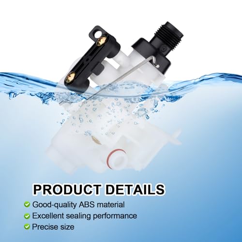 Image of PEUTIER 31705 Toilet Water Valve Kit, RV Toilet Water Valve Parts with Rubber Toilet Ring Replacement and Closet Flange Seal Compatible with Thetford Aqua-Magic V High and Low Model Toilets