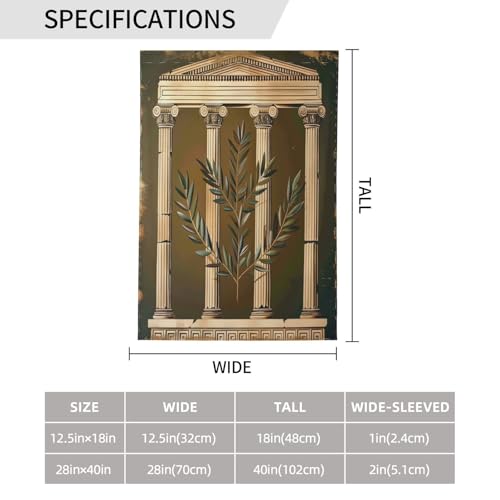 Drapeau de jardin grec imprimé romain polyester extérieur 71x101