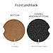 Absorbent Car Coasters for Cup Holders, 2 Pack Universal Anti Slip Ceramic Cup Coaster for Women Men 2.56 Inch Car Interior Accessories - Black Leopard Print 001