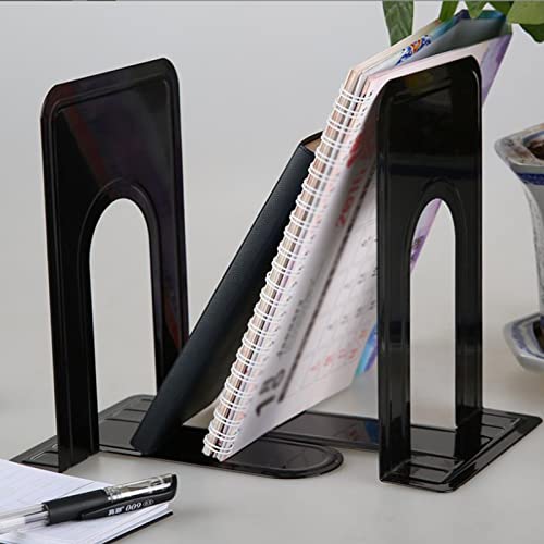 30 pcs metal book ends for shelves heavy duty bookends for office home kitchen decorative nonskid book ends to hold heavy books black 65 x 5 x 57 in 15 pairs