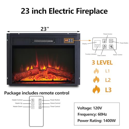 45-Flip-Top-Electric-Fireplace-with-Mantel-Electric-Fireplace-Heater-TV-Stand-with-Freestanding-Electric-Fireplace-Remote-Control-Adjustable-Flame-Level-for-Living-Room-White 45 Flip Top Electric Fireplace with Mantel Electric Fireplace Heater TV Stand with Freestanding Electric Fireplace Remote Control Adjustable Flame Level for Living Room White