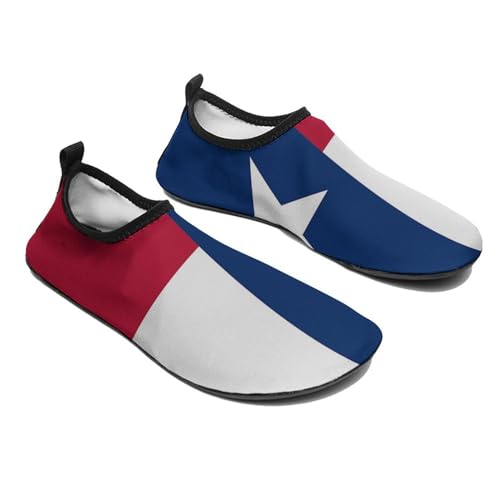 Texas State Flag Water Shoes for Women Men Quick-Dry Aqua Socks Swim Beach Barefoot Yoga Surf Pool Camping
