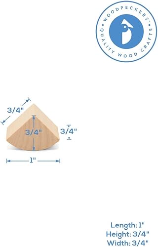 Miniatura 4 de Juego de bloques de construcción de madera de 1 pulgada, paquete de 25 bloques de madera sin terminar para manualidades y juegos de piezas sueltas,