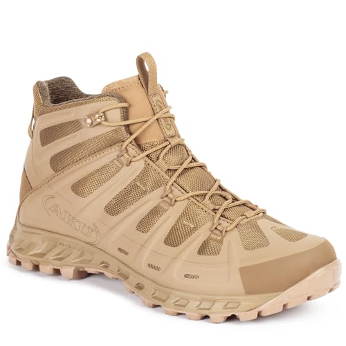 Bottes de randonnée homme AKU Sauvage Tactique Mid GTX en cuir durable