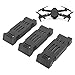 3PCS 3.7V 1800mAh Replacement Drone Lithium Battery for E58 E68 JY109 998PRO Quadcopter, High Capacity Remote Control UAV Battery Aircraft Battery Aircraft Accessories