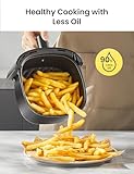 COMFEE' Compact 2.1 Quart Air Fryer with 12 Menu Options, Adjustable Timer & Temperature Control 180-400 degrees F, Dishwasher-Safe Nonstick Fry Basket