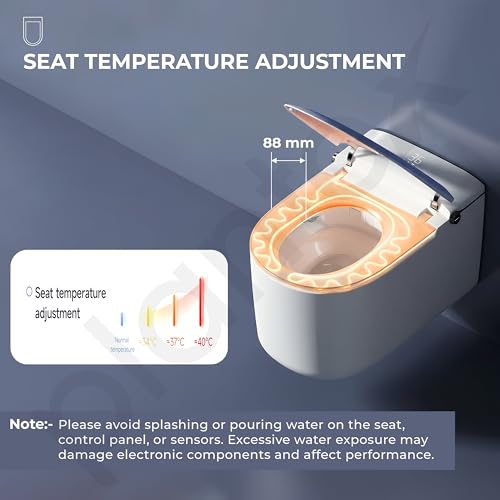 Image of Plantex Wall Hung Smart Commode /Ceramic Commode with 18 Months Warranty