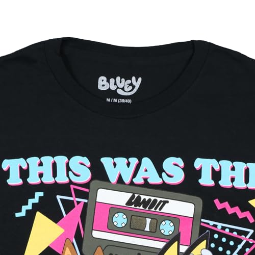 Bluey Men's T-Shirt This was The 80's Man Neo-Pop Design Adult Short Sleeve Crewneck T-Shirt4
