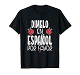 dimelo en espanol bilingue lady bugs insegnante di spagnolo maglietta