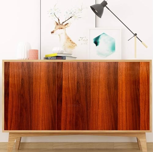 Image of HOME13 Self Adhesive Wood Grain Wallpaper for Furniture Vinyl Sticker Wooden Door Desktop Wall Paper Kitchen Wallpaper (2 feet by 10 feet, Wallnut Brown)